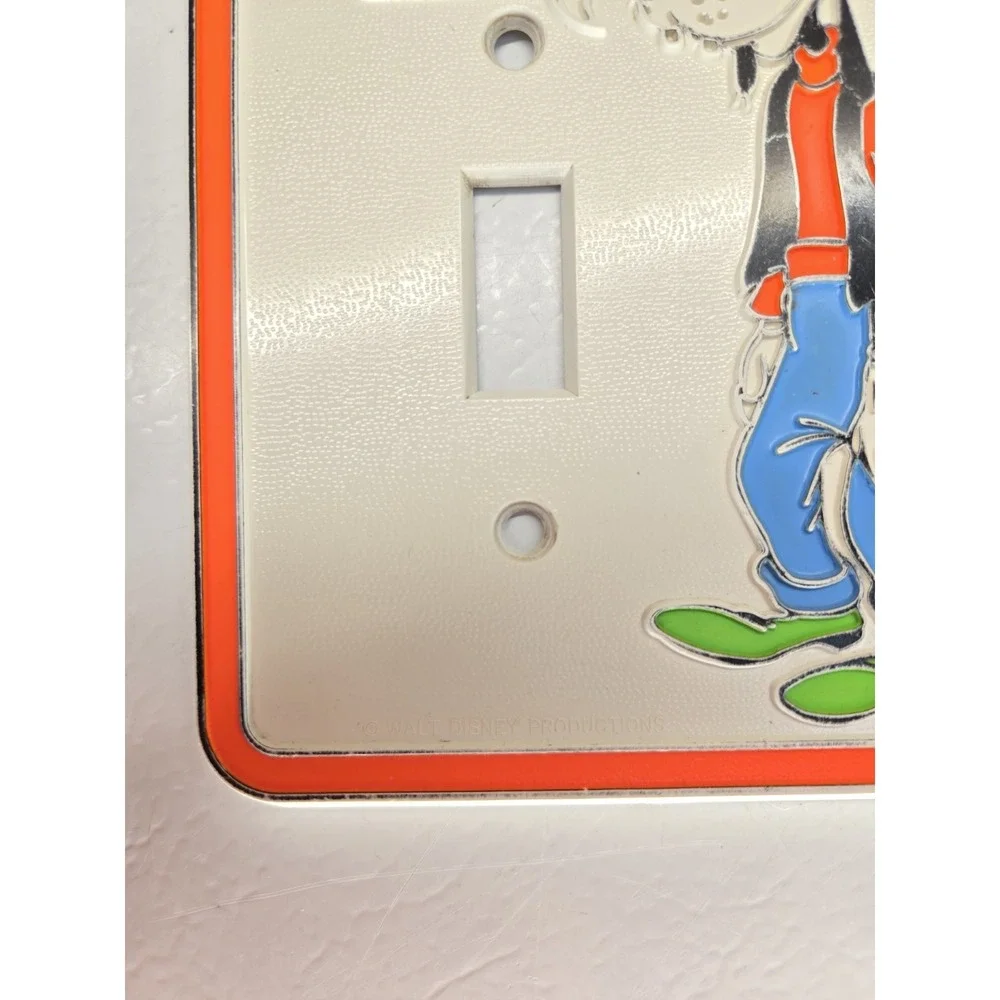 Vintage Goofy Light Switch Plate Cover Disney 70s Don't Forget